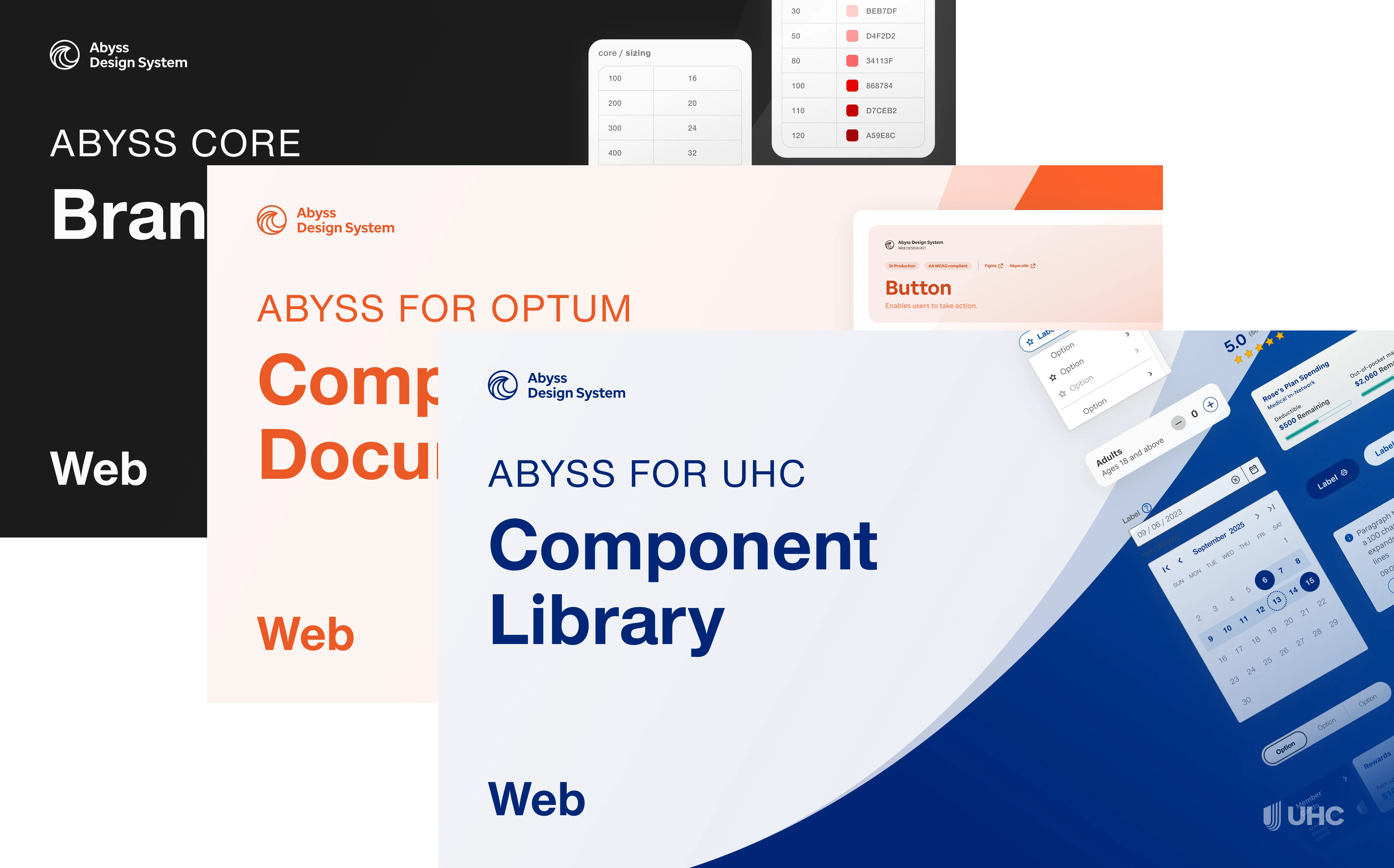 Abyss Design System interface overview