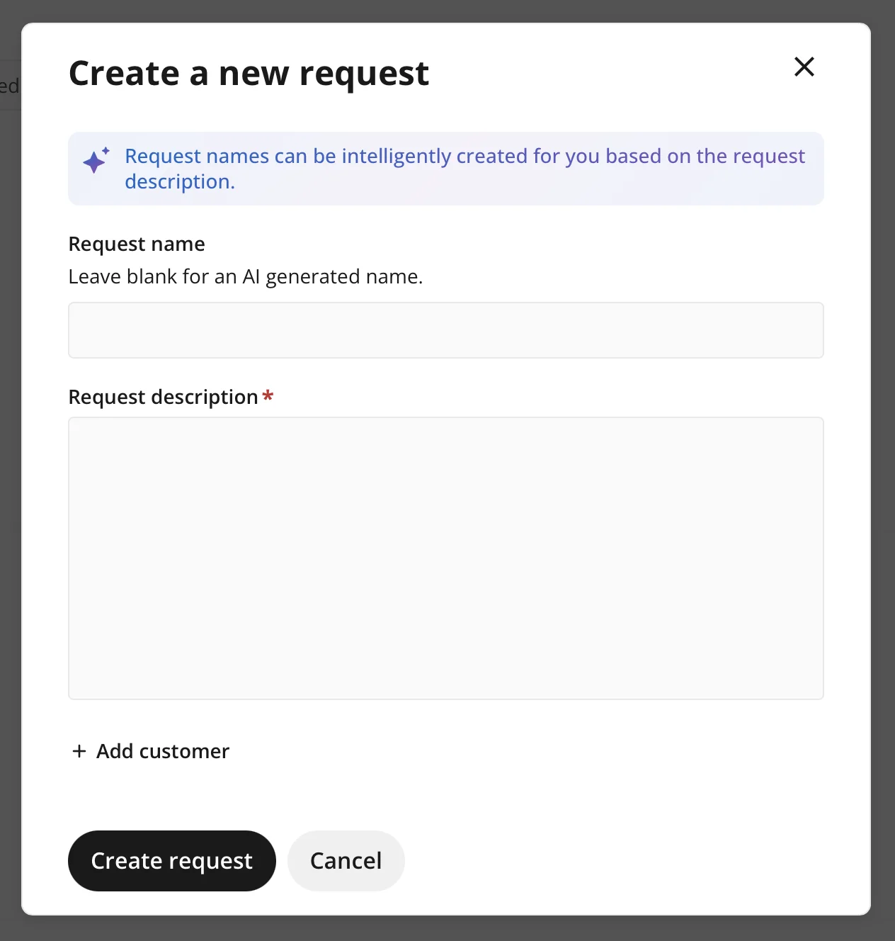 AI-generated job name and description feature