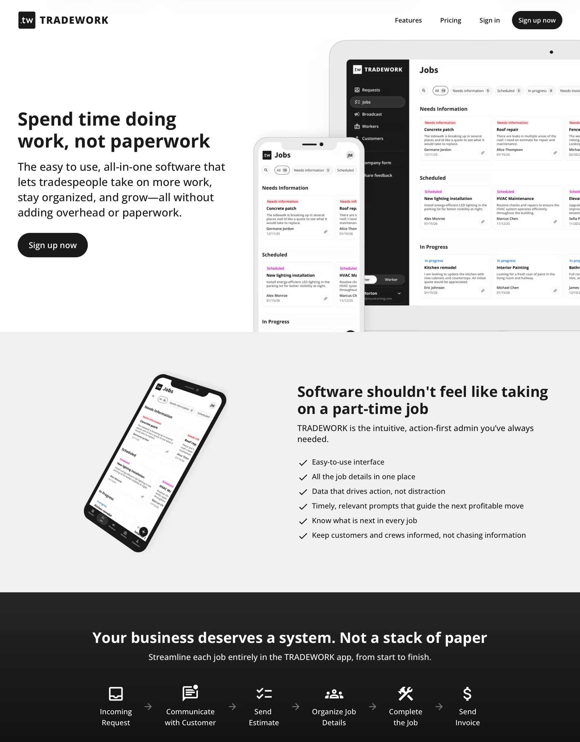 Final and shipped marketing site
